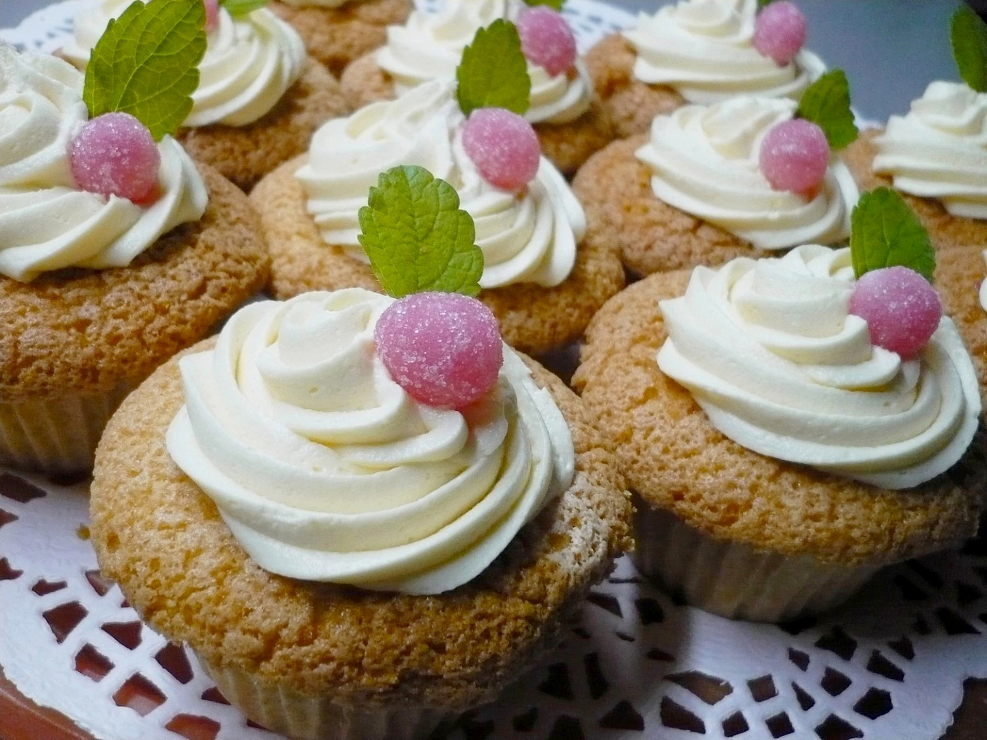 Cupcaky s vanilkovým krémem