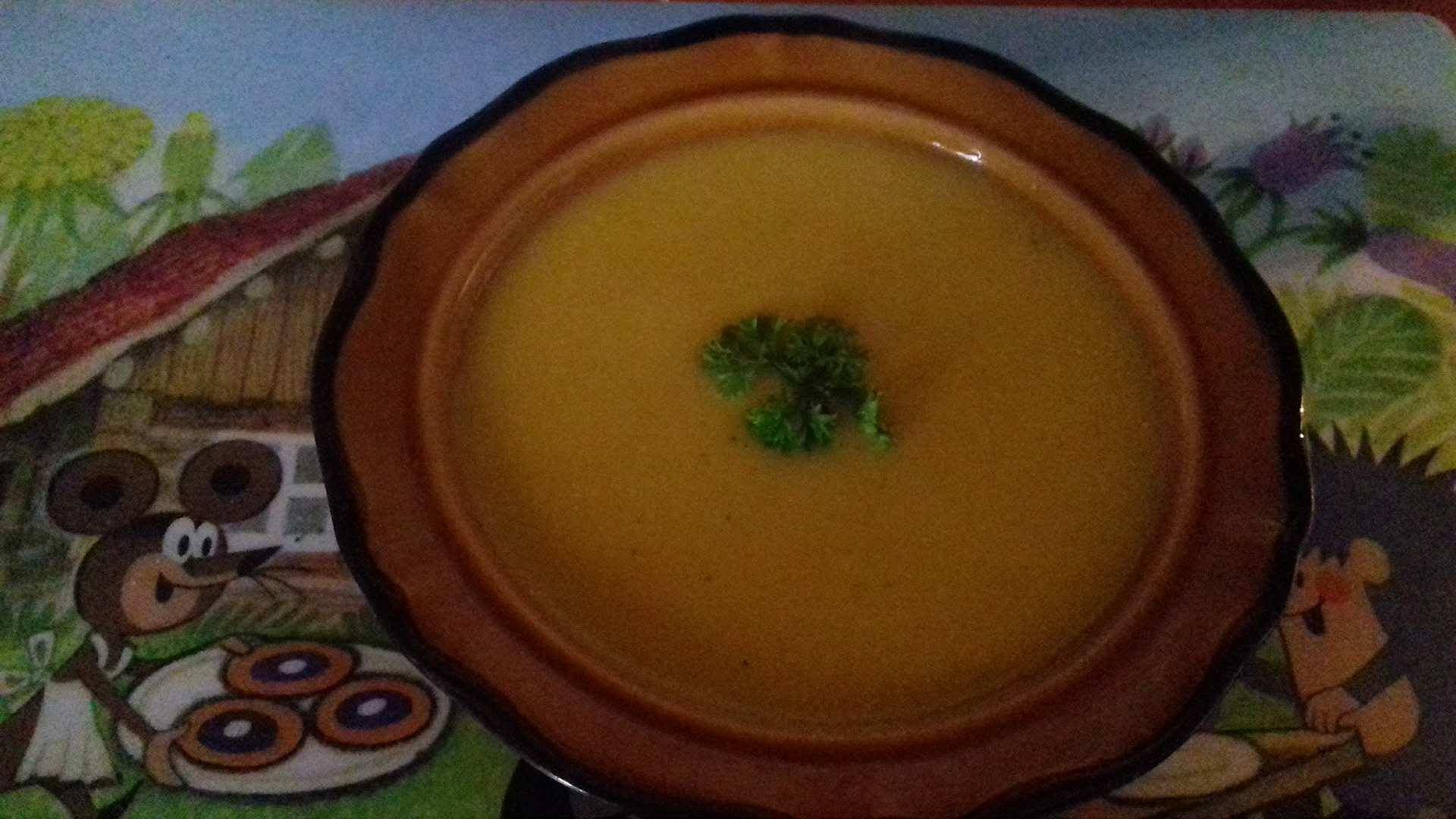 Dýňová polévka s bramborami