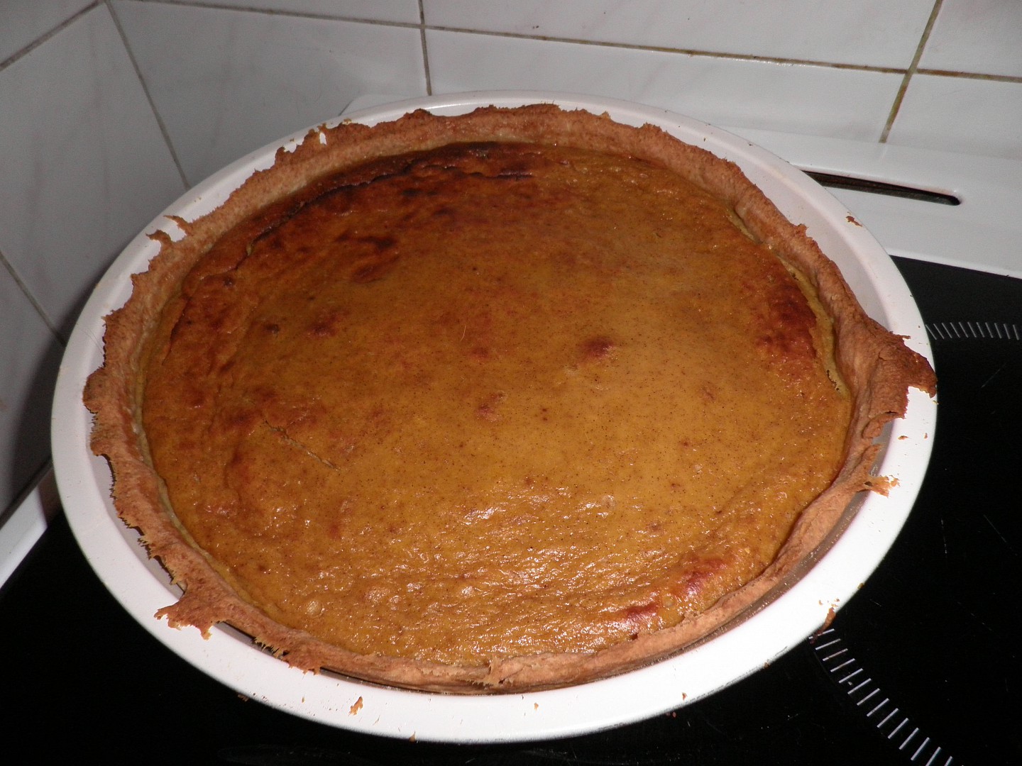 Dýňový koláč (pumpkin pie) s jablky
