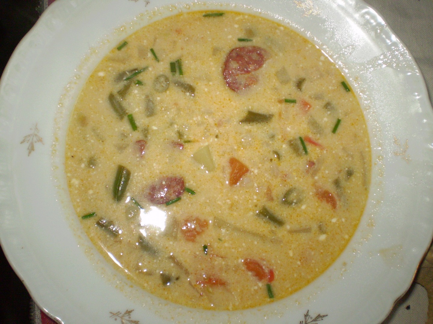 Fazolková polévka s kroupama