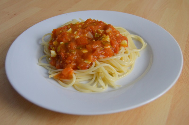 Jednoduchá rajčatová omáčka na špagety