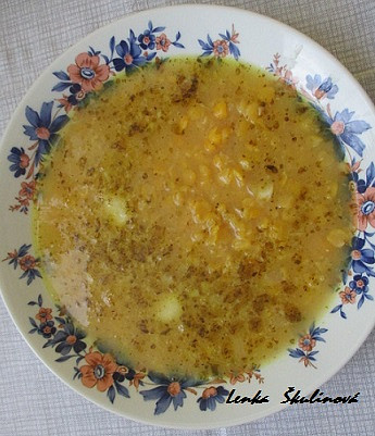 Jemná hrášková polévka