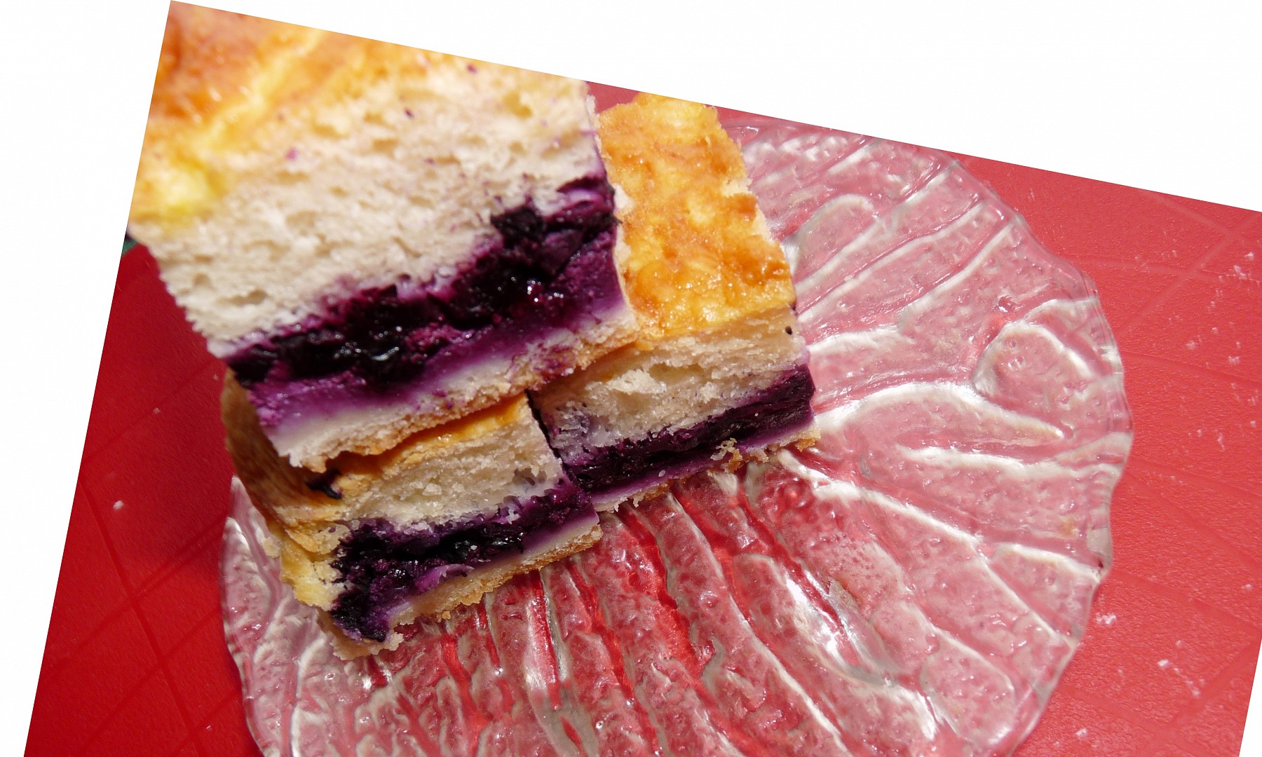 Kynutý borůvkový koláč s tvarohovou nádivkou - nejen pro diabetiky