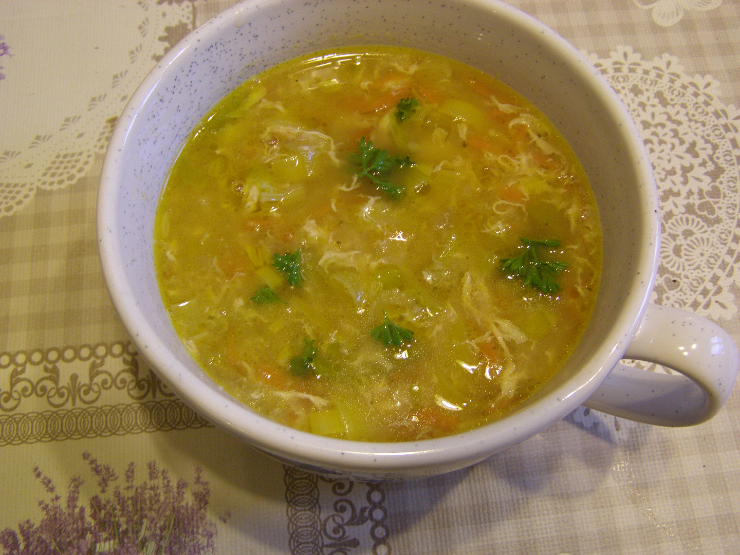 Maminkovská pórková polévka