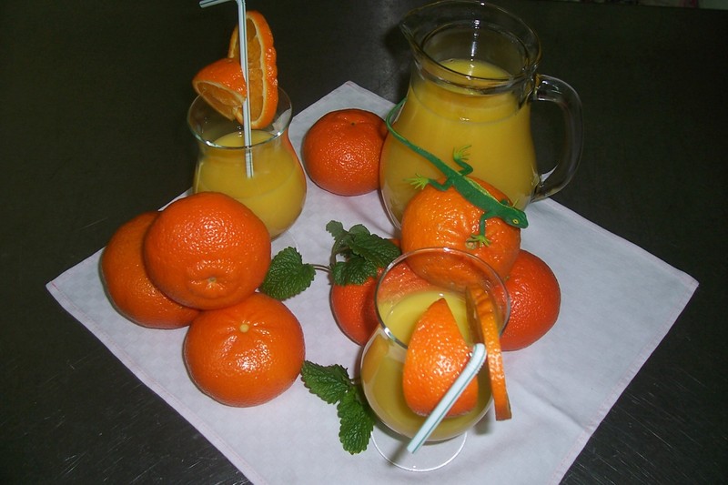 Pomerančový džus s meruňkami
