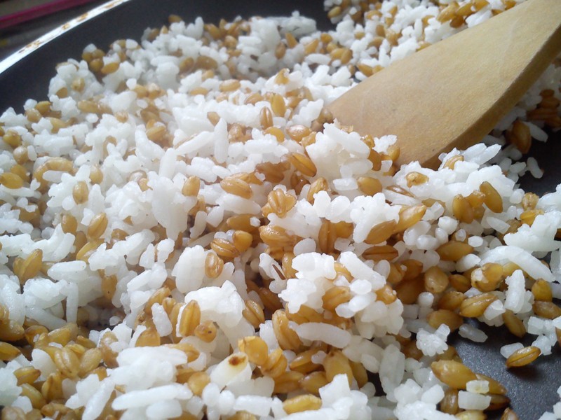 Rýžová příloha s jednozrnkou