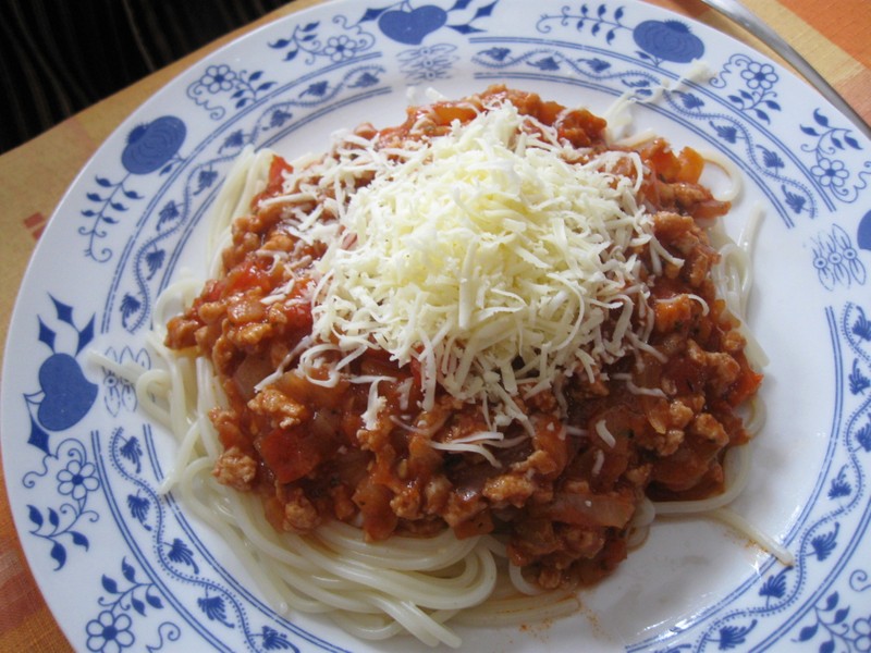 Sójová boloňská omáčka na špagety