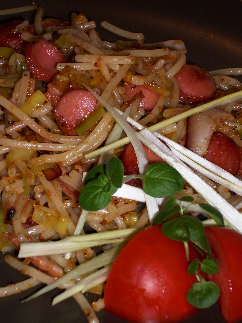 Špagety na grilovací způsob
