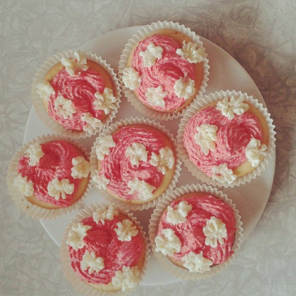 Vanilkovo-tvarohové cupcakes